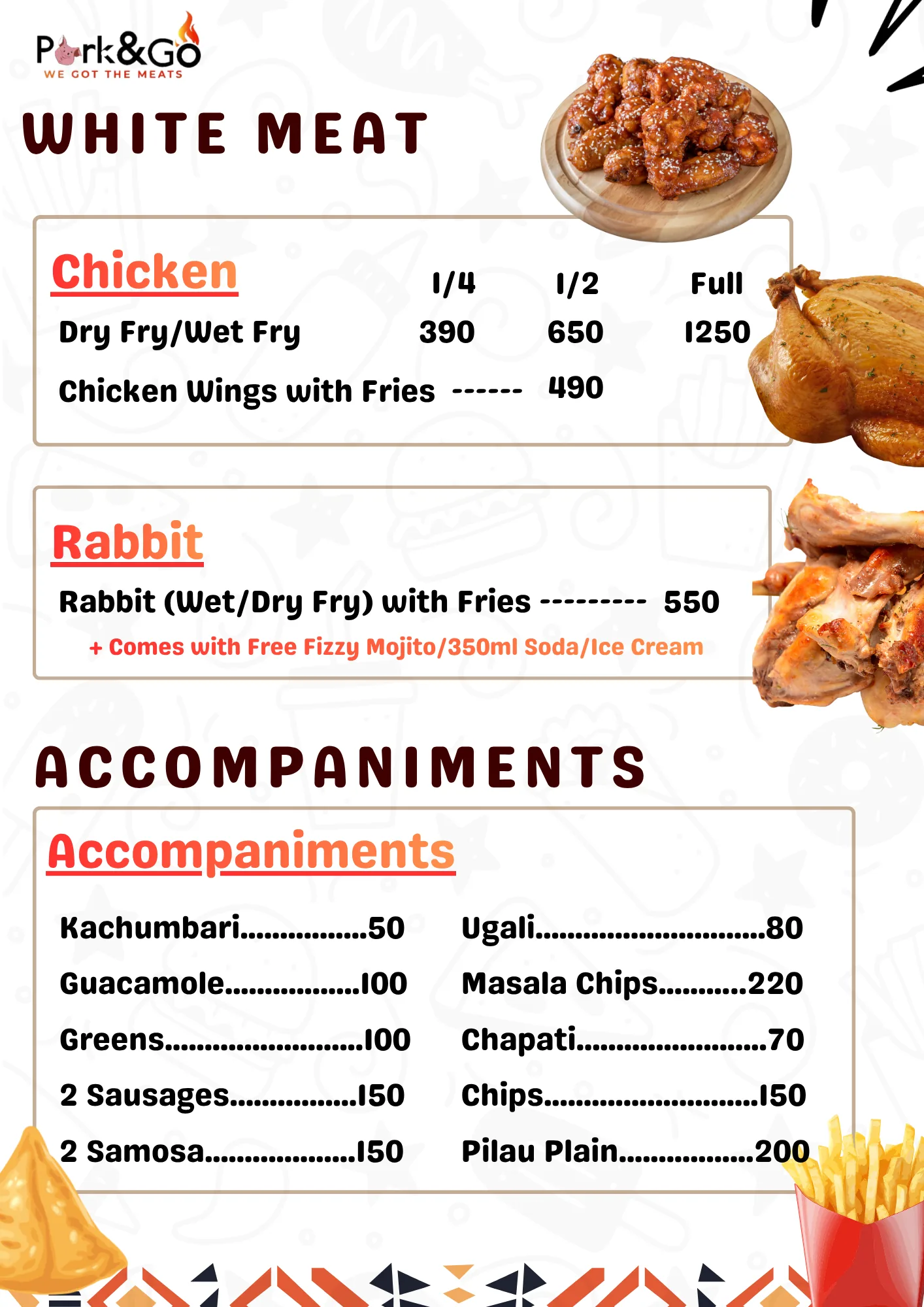 Menu: Chicken & sides