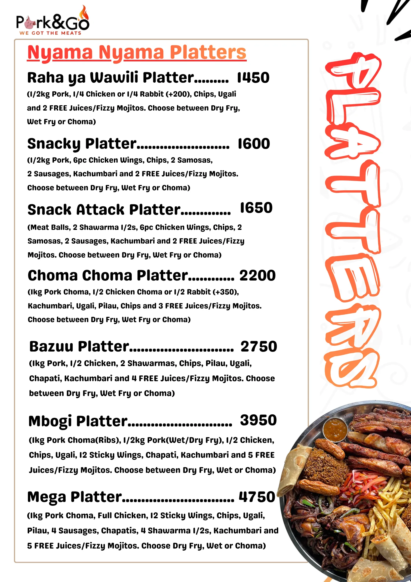 Menu: Platters