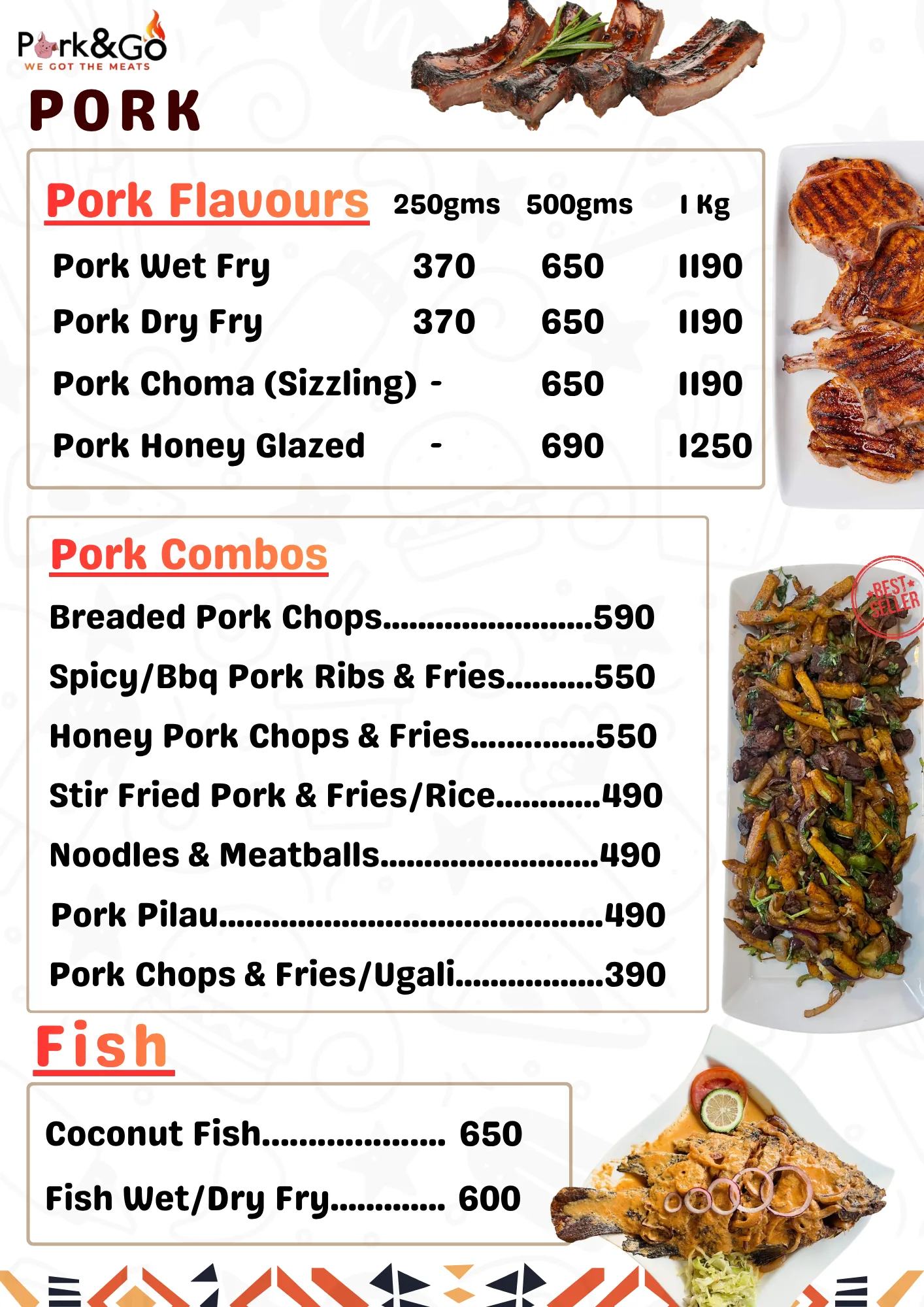 Menu: Pork